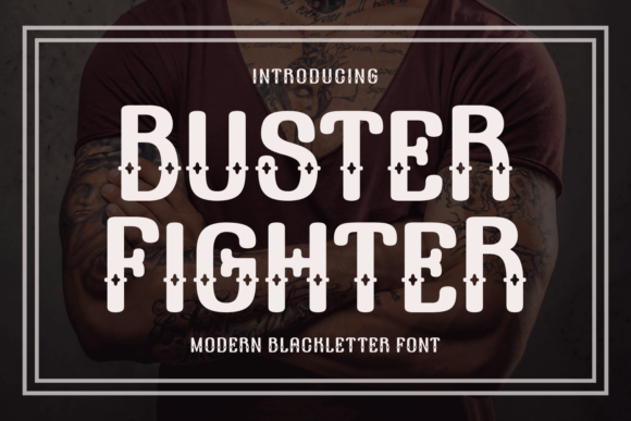 Buster Fighter: A Bold Font with Starry Flair