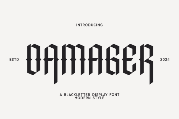 Damager Font: Bold, Edgy, and Eye-Catching