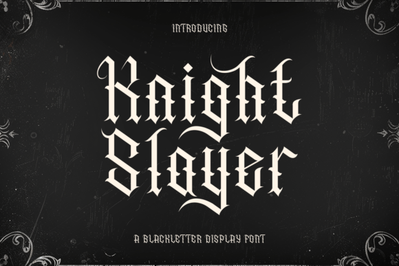 Knight Slayer: A Bold Display Font for Modern Creativity