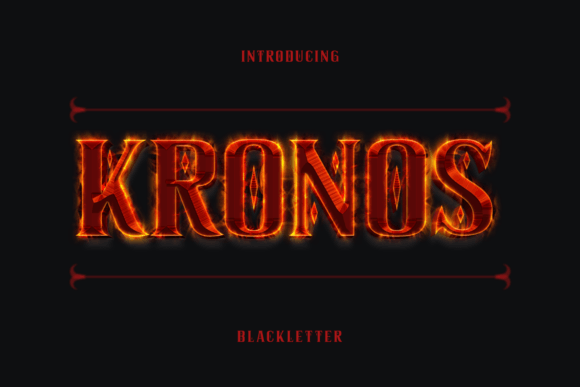 Kronos: The Bold Blackletter Typeface Shaping Modern Design Aesthetics