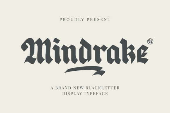 Mindrake: Elevating Design with Modern Blackletter Elegance