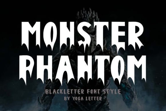 Monster Phantom: A Bold Choice for Horror and Elegance in Typography