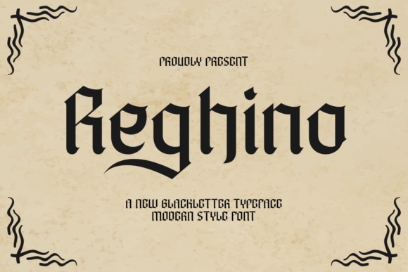Reghino: A Modern Blackletter Font for Strategic Design and Branding