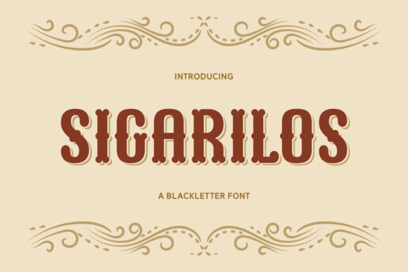 Sigarilos: A Playful Blackletter Font for Unique Design Needs