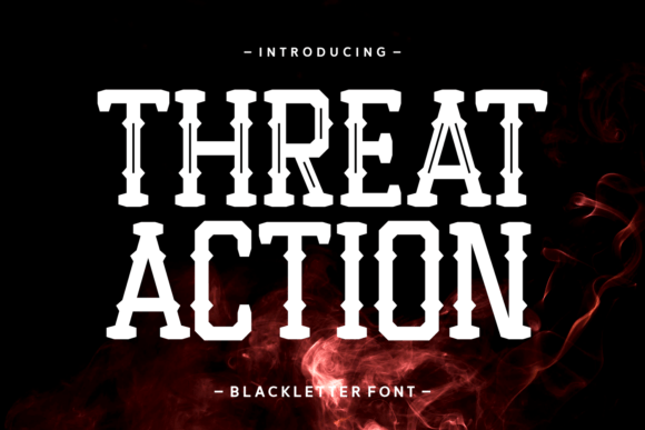 Threat Action: A Bold Font for Edgy Design